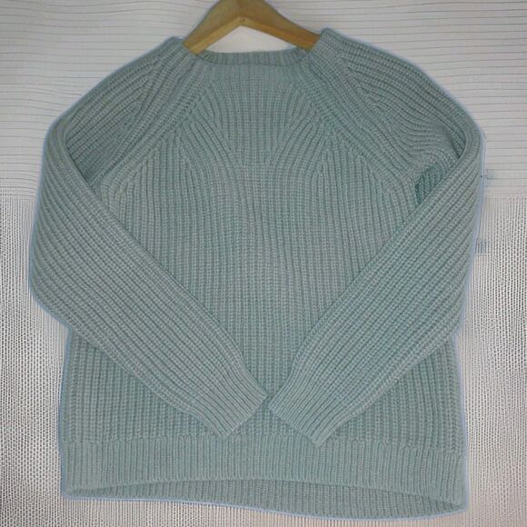 J Crew Cream 100% Cotton Cable Knit Women’s Sweater Size Medium Academia Preppy - Picture 5 of 8